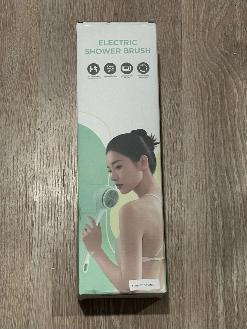 Rechargeable Electric Body Scrubber, Waterproof 360° Rotating Shower Brush